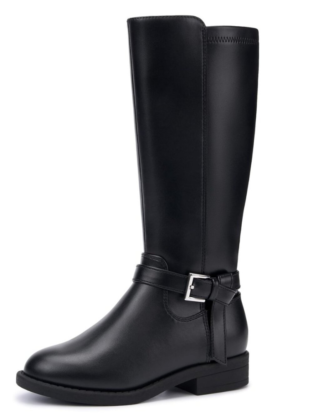 Girls Knee High Boots with Side Zipper Riding Boots